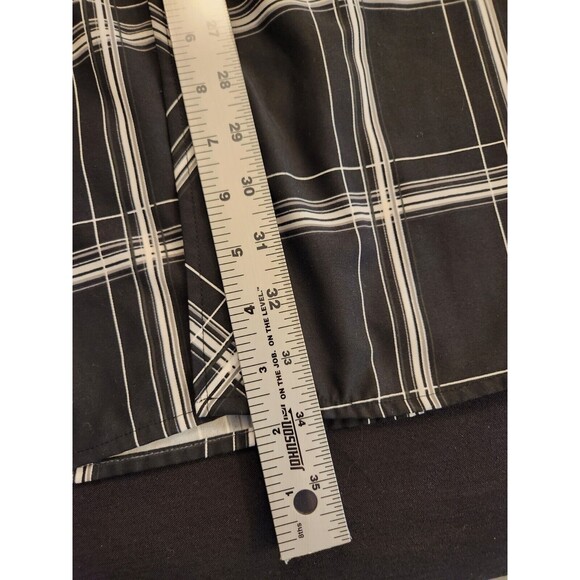 Vtg Flying Hoss‎ Ranch Wear Pearl Snap Shirt Western Guitar Skater Plaid XL XXL - Picture 14 of 16